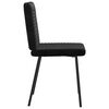 vidaXL Dining Chair Set of 2 Black Velvet (100% polyester), plywood, metal