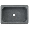 vidaXL Sink 17.7"x11.8"x5.9" Riverstone Black