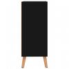 vidaXL Sideboard High Gloss Black Engineered Wood Medium Sideboard