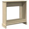 vidaXL Fireplace Surround Sonoma Oak 35.4x11.8x35.4" Engineered Wood