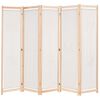 vidaXL 5-Panel Room Divider Cream 78.7x66.9x1.6" Fabric
