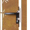 vidaXL Garden Gate 39.4x29.5" Corten Steel Bamboo Design