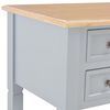 vidaXL Writing Desk Gray MDF 43.1 in length, 17.7 in width, 30.5 in height
