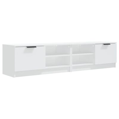vidaXL TV Cabinets 2 pcs White 31.5"x13.8"x14.4" Engineered Wood