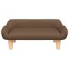 vidaXL Dog Bed Brown 70x40 x 9.4 " Fabric