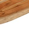 vidaXL Bathroom Countertop Natural wood Solid Acacia wood Medium Durable
