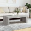 vidaXL Coffee Table Gray sonoma Engineered wood 40.2x19.7x14.2 in Modern
