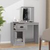 vidaXL Dressing Table Gray Sonoma Engineered Wood, Acrylic