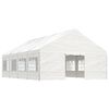 vidaXL Gazebo with Roof White 29.3'x19.3'x12.3' Polyethylene
