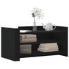 vidaXL Coffee Table Black Engineered wood Medium Coffee Table