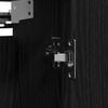 vidaXL Bathroom Wall Cabinet Black wood Engineered wood Medium