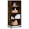 vidaXL Bookcase Smoked Oak Engineered wood Medium Bookshelf