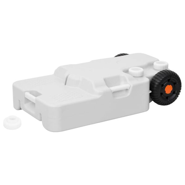 vidaXL Wheeled Water Tank for Camping 7.9 gal Gray