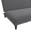 vidaXL Sofa Bed Dark Grey Velvet, Wood 2-seater Convertible