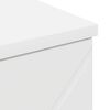 vidaXL Bathroom Cabinet with Drawer White 11.81 x 13.78 x 31.50 in