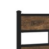 vidaXL Bed Frame Smoked oak Steel, Engineered wood Single Bed Frame