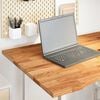 vidaXL Desk Top Light brown Solid oak wood 39.4 x 31.5 in. Durable