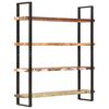 vidaXL Bookcase Mixed color finish Solid Reclaimed Wood and Iron Large