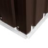 vidaXL Garden Shed Brown Galvanized Steel Large Garden Shed