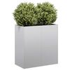 vidaXL Planter Galvanized Steel Large Durable Planter Rectangular