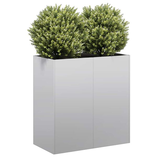 vidaXL Planter Galvanized Steel Large Durable Planter Rectangular