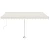 vidaXL Retractable Awning Cream