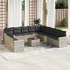 vidaXL Garden Sofa Set Light grey, Dark grey