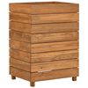 vidaXL Raised Bed Natural Teak Recycled teak wood, steel Medium
