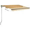 vidaXL Retractable Awning Yellow and White