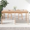vidaXL Garden Table Natural Pine Solid Pine Wood Medium Durable