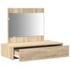 vidaXL Dressing Table Brown 32.68 x 15.75 x 27.56 in Engineered Wood