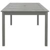 vidaXL Garden Table Grey Solid acacia wood Large Durable Garden Table
