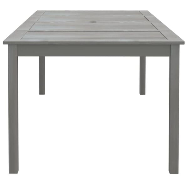 vidaXL Garden Table Grey Solid acacia wood Large Durable Garden Table