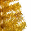 vidaXL Artificial Christmas Tree Gold PET 6.89 ft