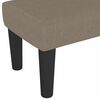 vidaXL Bench Taupe 39.37 x 11.81 x 11.81 in Fabric