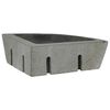 vidaXL Wall Hung Corner Basin Gray (38-45) x (38-45) x 12 cm
