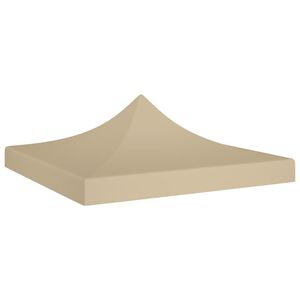 vidaXL Party Tent Roof 6.6'x6.6' Beige 0.9 oz/ft²