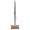 vidaXL Outdoor Shower with Tray WPC Stainless Steel