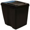 vidaXL Stackable Garbage Bin Boxes 4 pcs Anthracite 26.4 gal Polypropylene