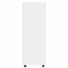 vidaXL Wardrobe White Engineered wood Large Rollable Wardrobe