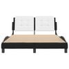 vidaXL Bed Frame Black and White