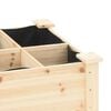 vidaXL Garden Planter Beige 27.95 x 14.57 x 30.12 in Solid Fir Wood