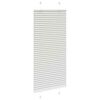 vidaXL Pleated Blind Light grey Polyester 21.7 x 43.3 in