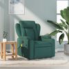 vidaXL Massage Recliner Chair Dark Green