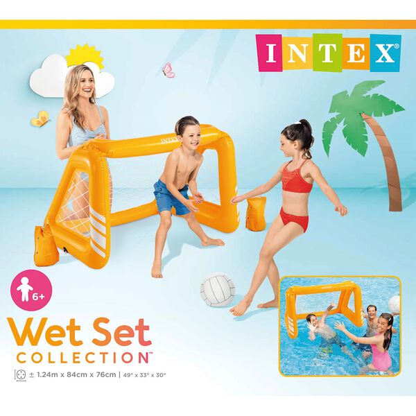 INTEX Fun Goals Game Yellow and White Vinyl Large Games Fun Goals Game