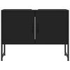 vidaXL Bathroom Sink Cabinet Black Engineered wood Medium