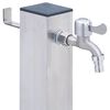 vidaXL Water Column Silver Stainless steel, Polypropylene Large Durable
