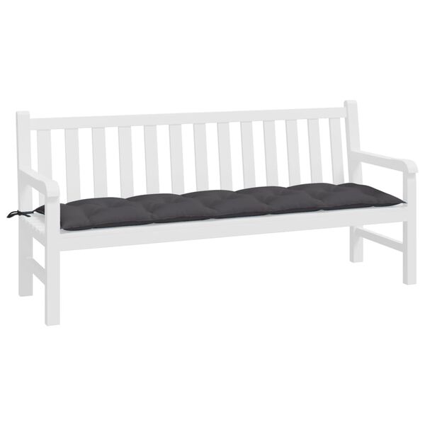 vidaXL Garden Bench Cushion Anthracite Oxford fabric (100% polyester)