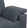 vidaXL Sofa Set Dark Grey Velvet (100% polyester), wood, metal Large