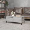 vidaXL Coffee Table Grey sonoma Engineered wood, metal Small